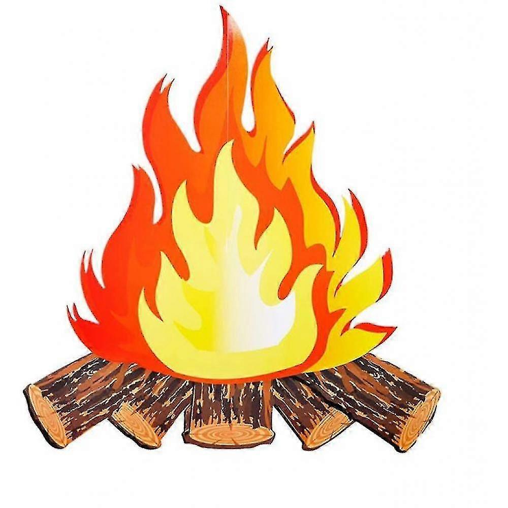 decorative flame fake paper cardboard party campfire