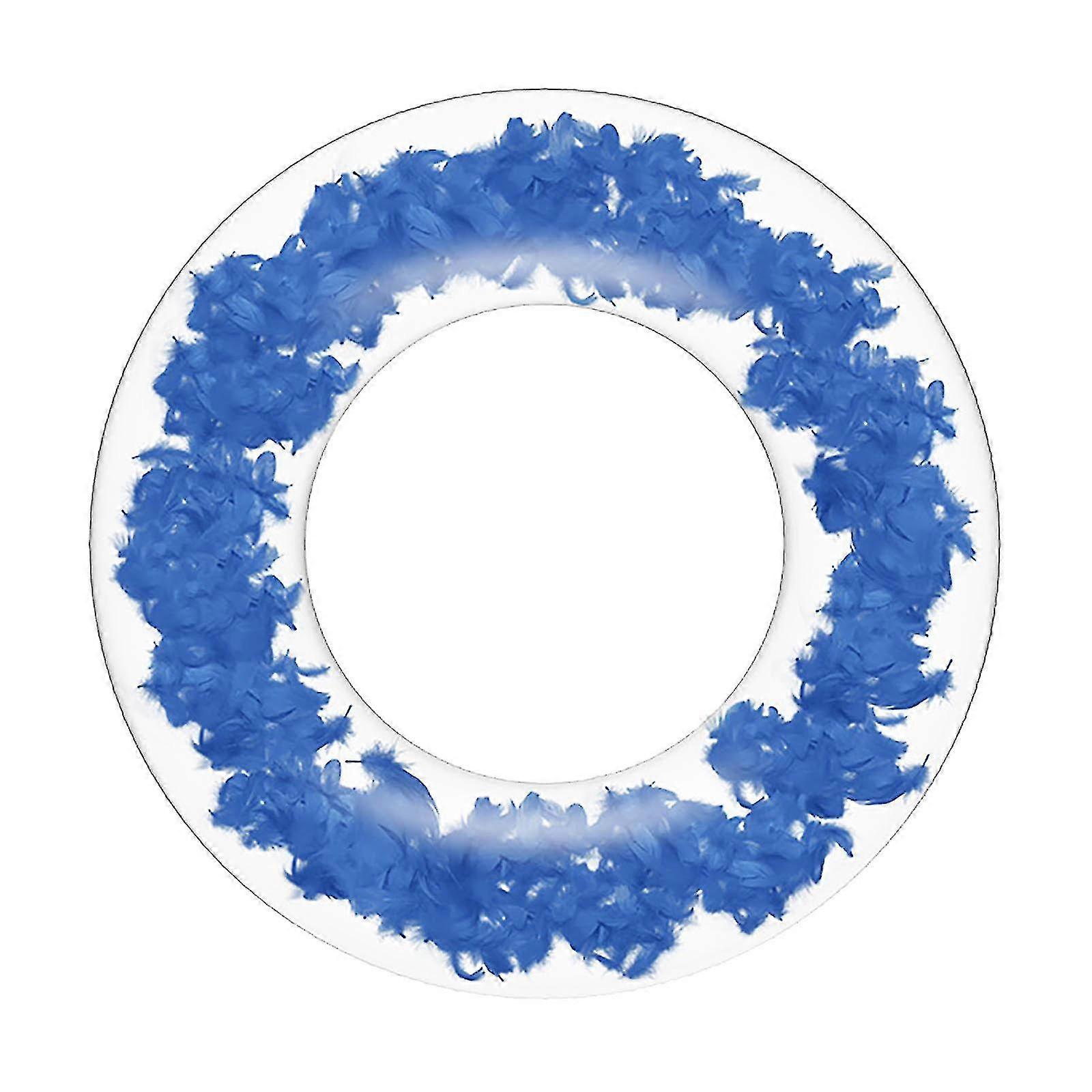 Transparent Feather Swimming Ring For Adults