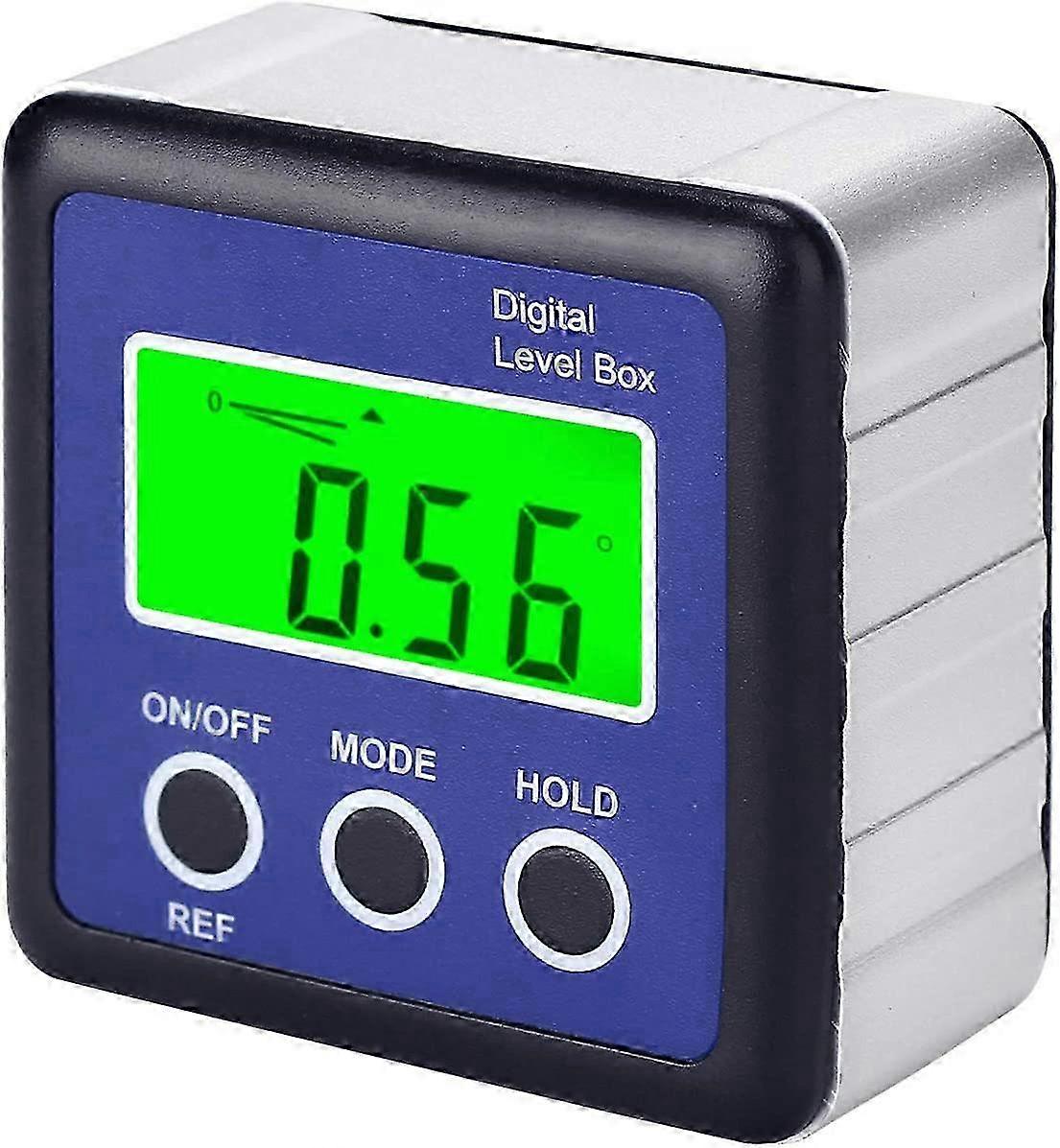 Digital Protractor Level Box Magnetic Base Data Hold VA