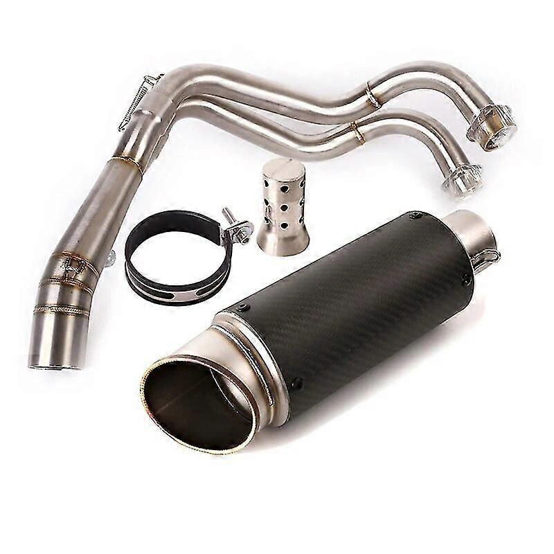 Για Yamaha Yzf-R7 Mt-07 Fz07 Xsr700 2014-2022 Πλήρης Κεφαλή Συστήματος Εξάτμισης Σωλήνας Μεσαίας Σύνδεσης 51mm Εξάτμιση Real Carbon Fiber Escape Boris