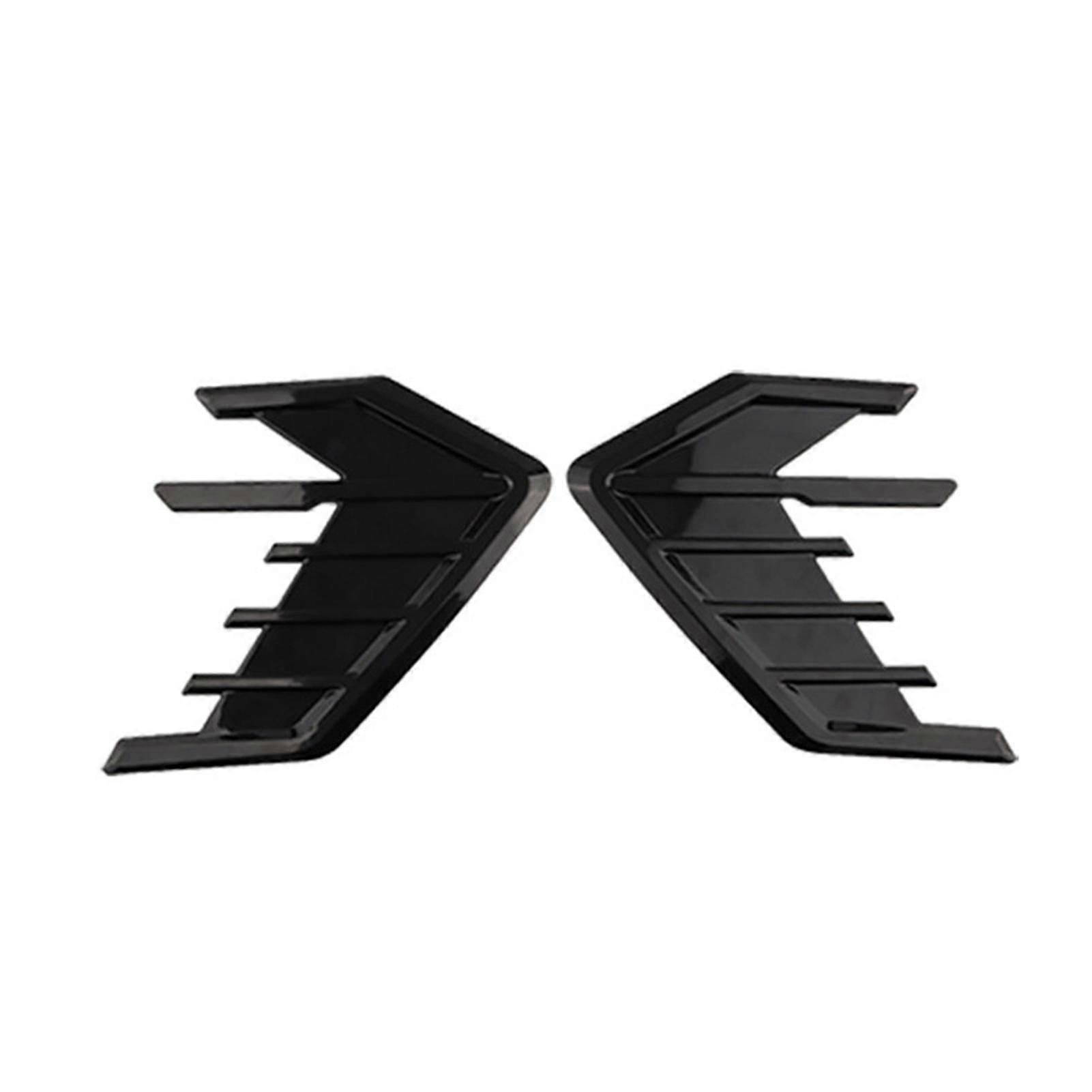 2Pcs Car Flanks Soft Scratch-resistant Easy Installation No Damage Bendable Decoration ABS Universal