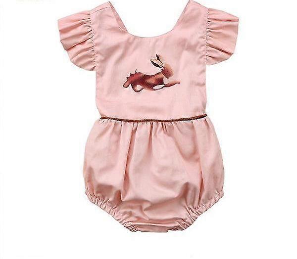 Newborn Baby Girl Animal Rabbit Sleeveless Romper Jumpsuit