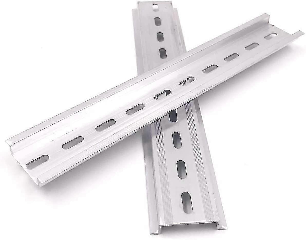 10Pcs 10 Inch Aluminum DIN Rail with Slotted Design