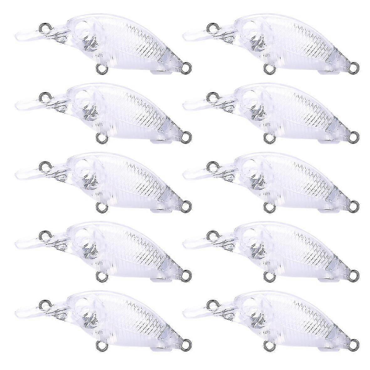 5cm/4g Thick Long Tongue Transparent Plastic Fake Bait