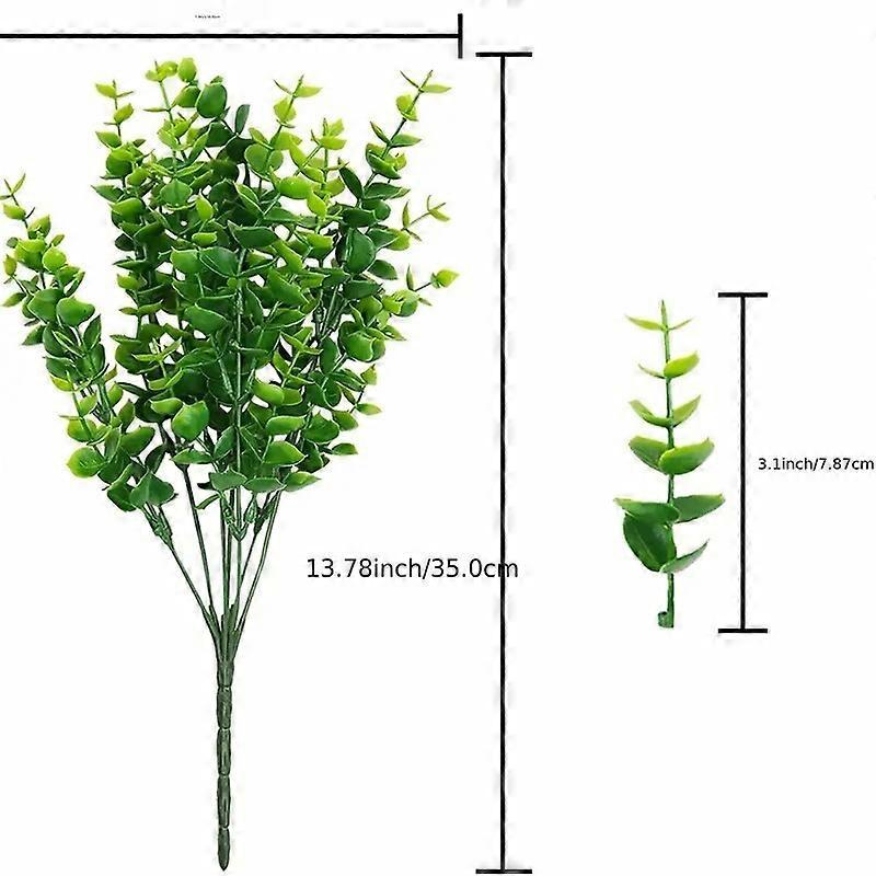 Buchet de frunze de bani cu eucalipt țepător, mediu, artificial