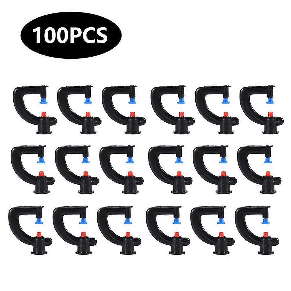 100Pcs G Shape Misting Water Nozzle Garden Spray Head for Cooling Atomizing Irrigation