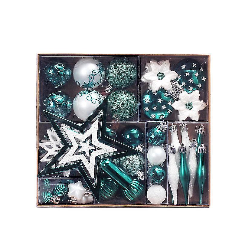 58 Stück Weihnachtskugel Ornamente Sortiert Bruchsichere Weihnachtskugel Set