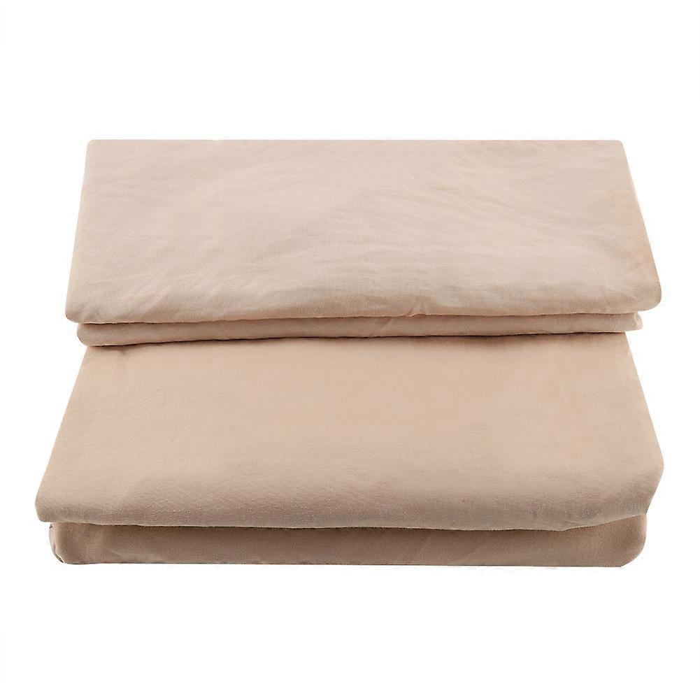 Washable Cotton Duvet Cover Set with Solid Ties & Pillowcases