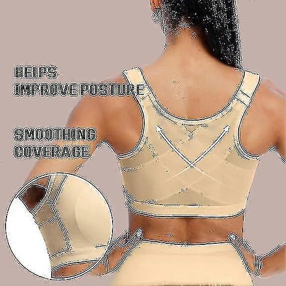 Front Closure Post-surgery Compression Bra For Post-surgical Recovery