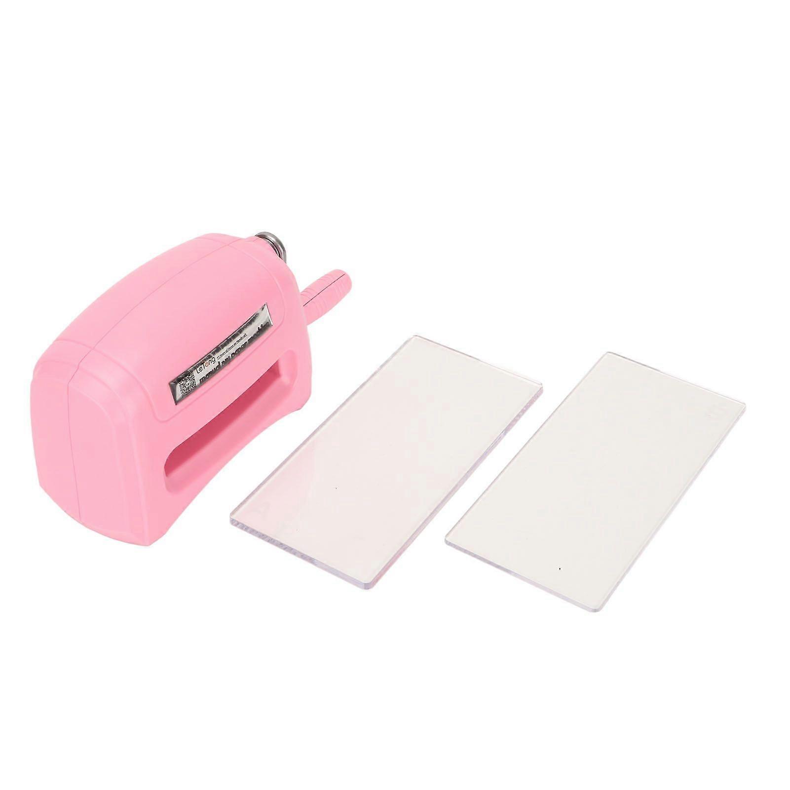 Embossing Machine DIY Making Portable Pink Plastic Zinc Alloy Scrapbooking Em Bossing Machine for School