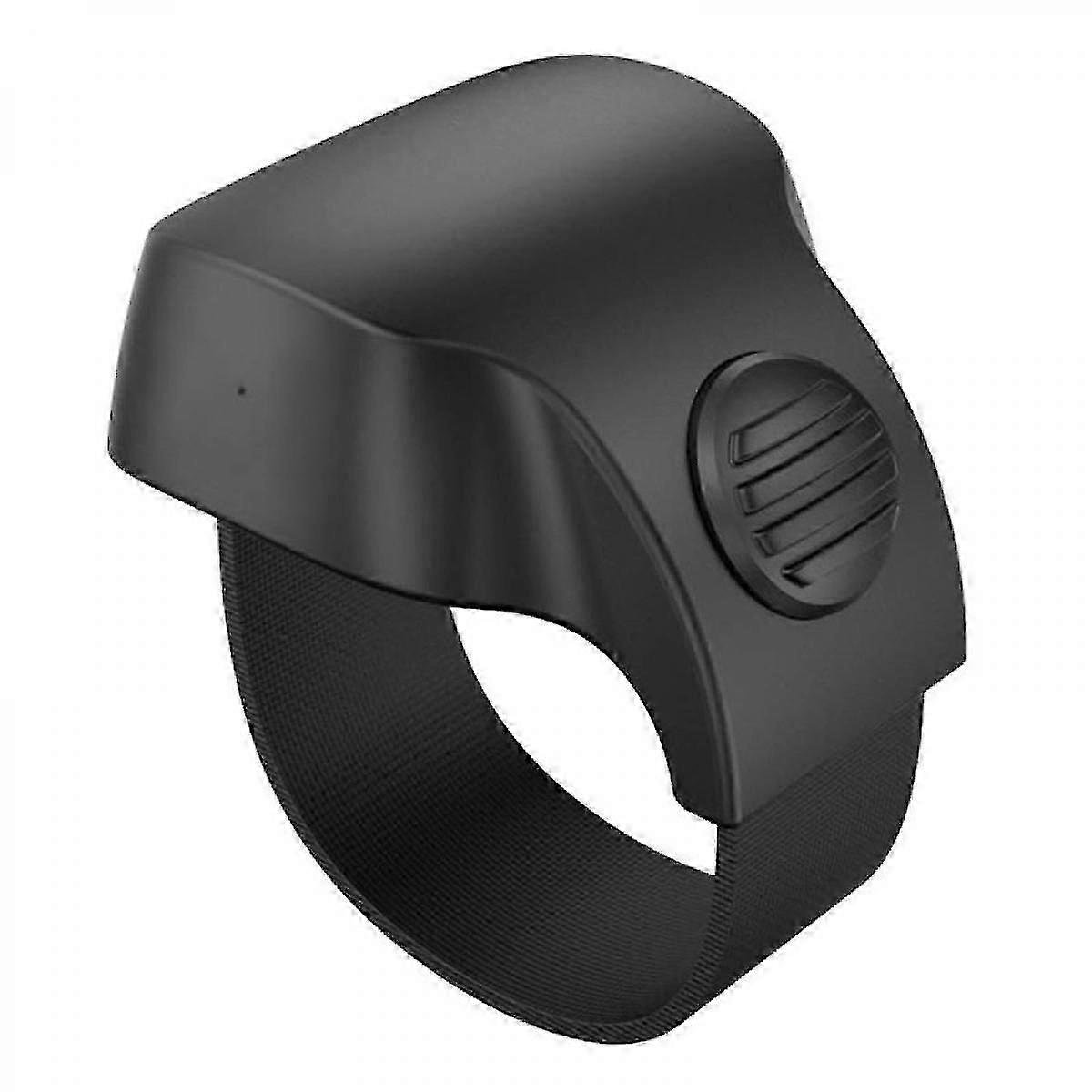 Contrôleur de prise de vue pour téléphone portable Bluetooth 5.1 Mini bague de télécommande selfie Noir