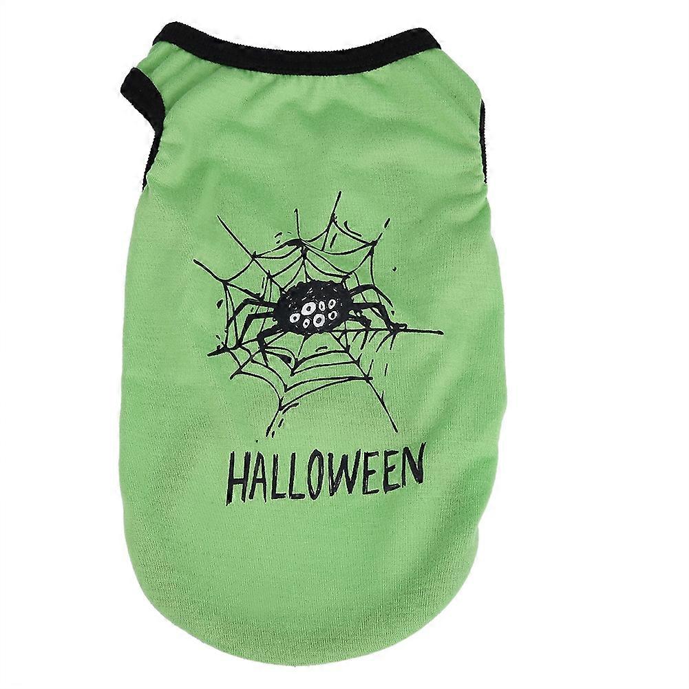 Halloween Pet Vest Cartoon Printed Dog Costume Soft Comfortable Clothes for Puppies, Available in Multiple Sizes and Colors