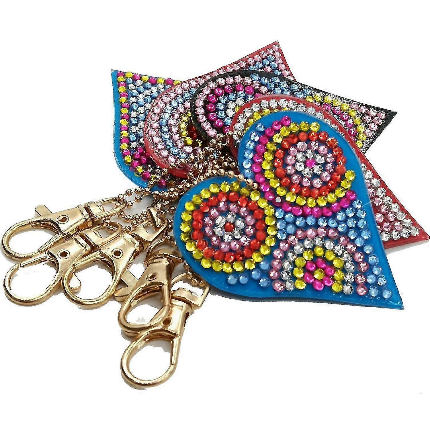 DIY avaimenperä timantti piirustus joululahja timantti tarra kirjonta kaksipuolinen pora akryyli k