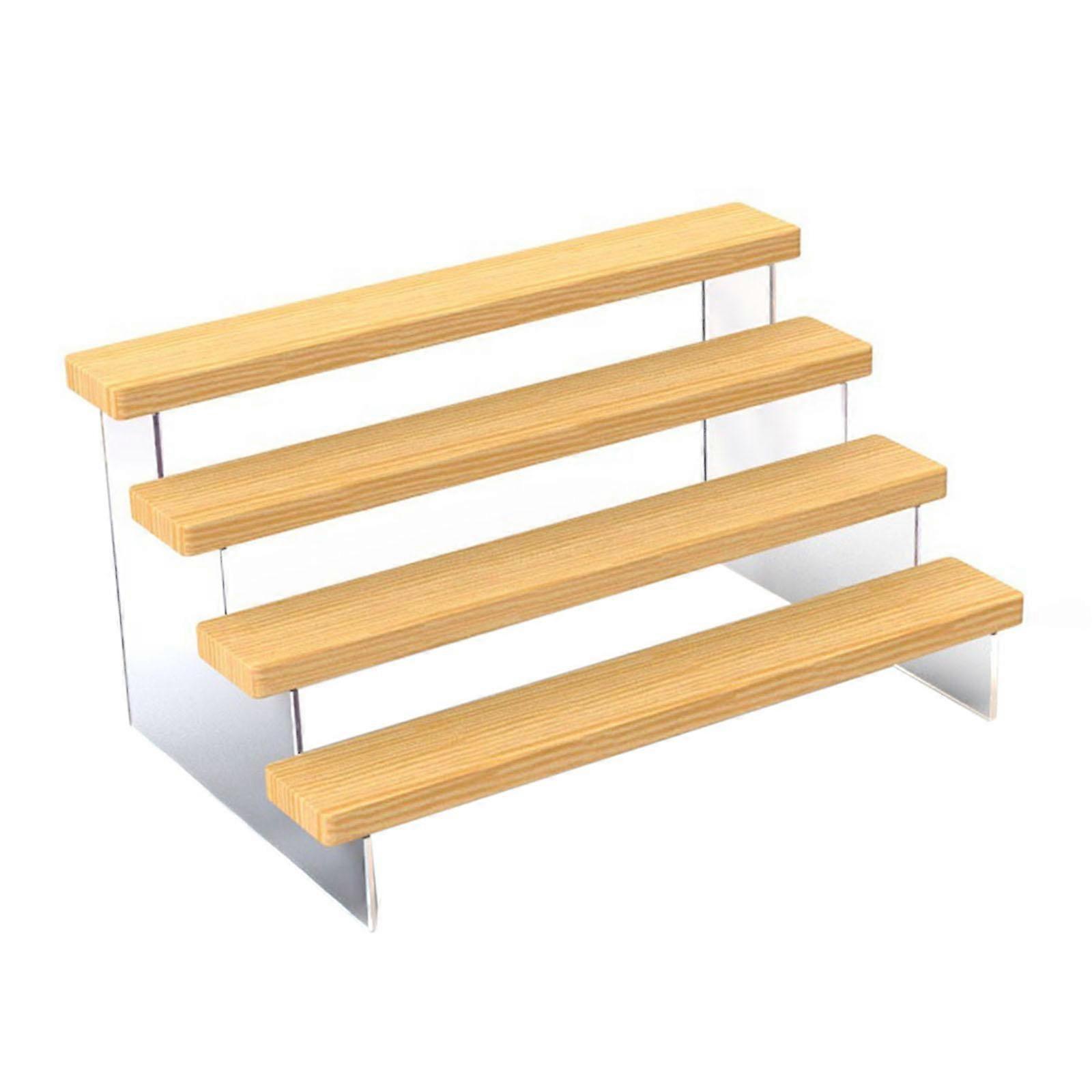 Acrylic Display Riser Transparent Storage for Cosmetic Action Figure Cupcakes