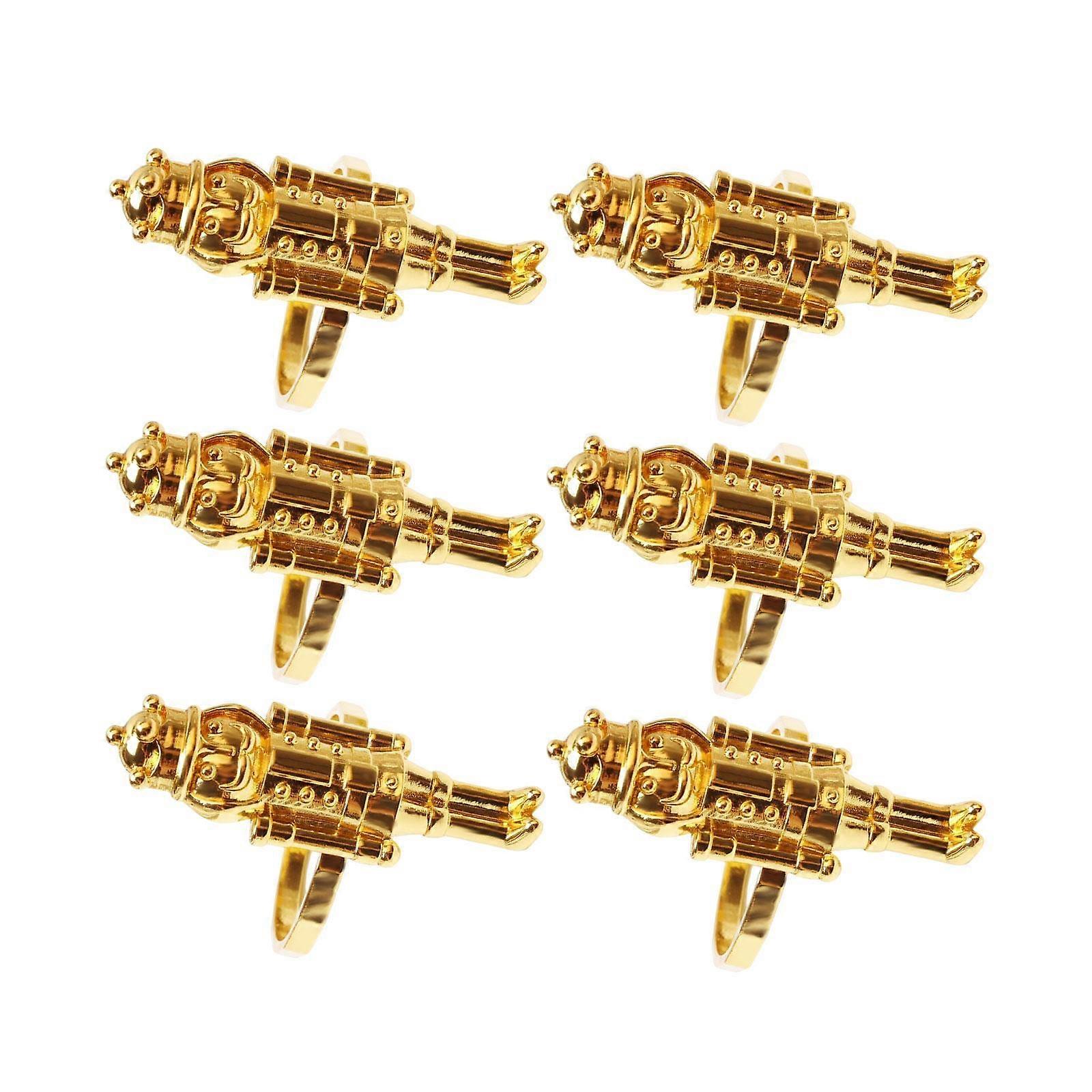 Set of 6 Napkin Rings Nutcracker Unique for Hotel Baby Shower Restaurant