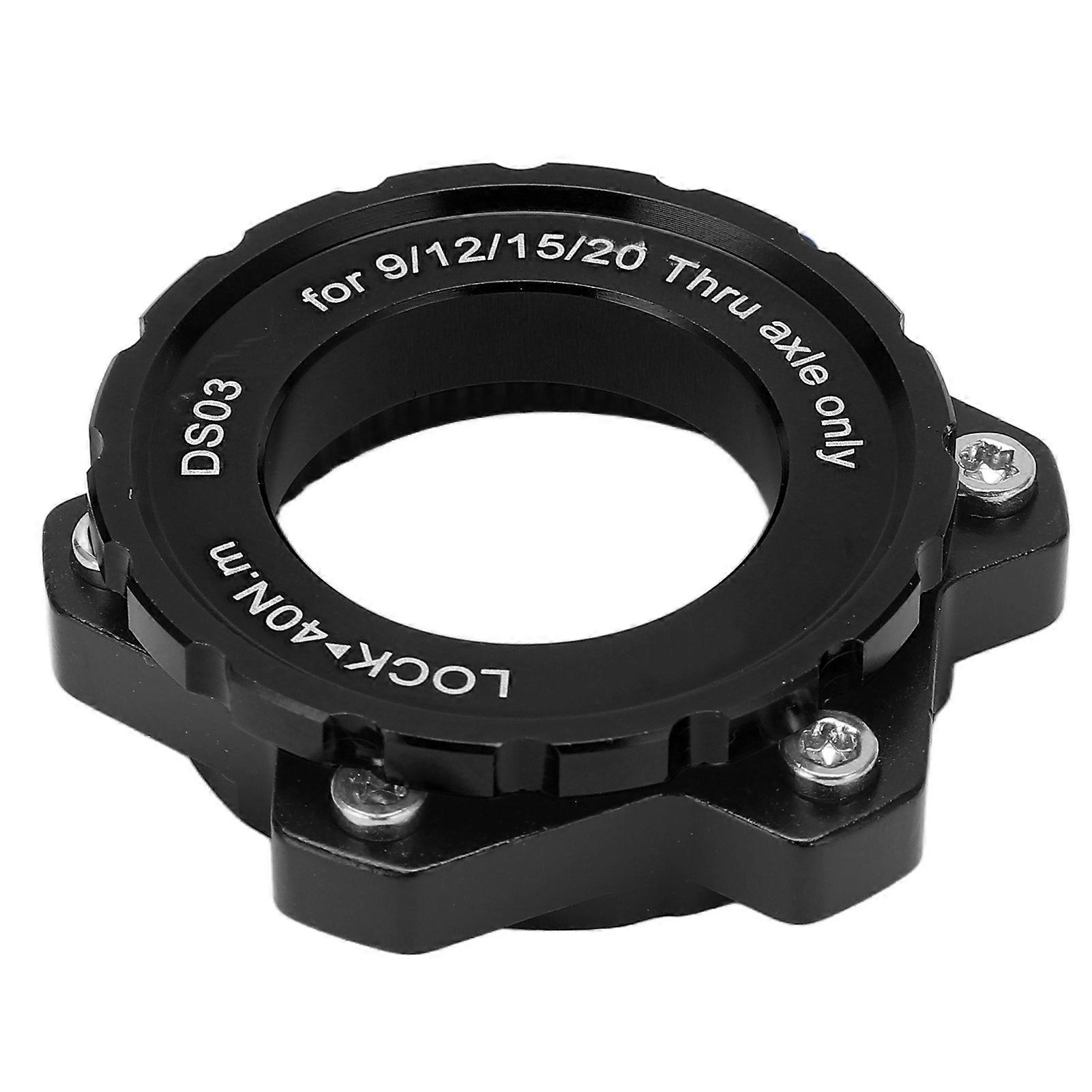 MEIJUN Centerlock to 6 Bolt Fitting Adapter Lockring Aluminium Alloy Axle Hub Adapter for Thru Axle HubBlack Disc Brake Rotor Adapter