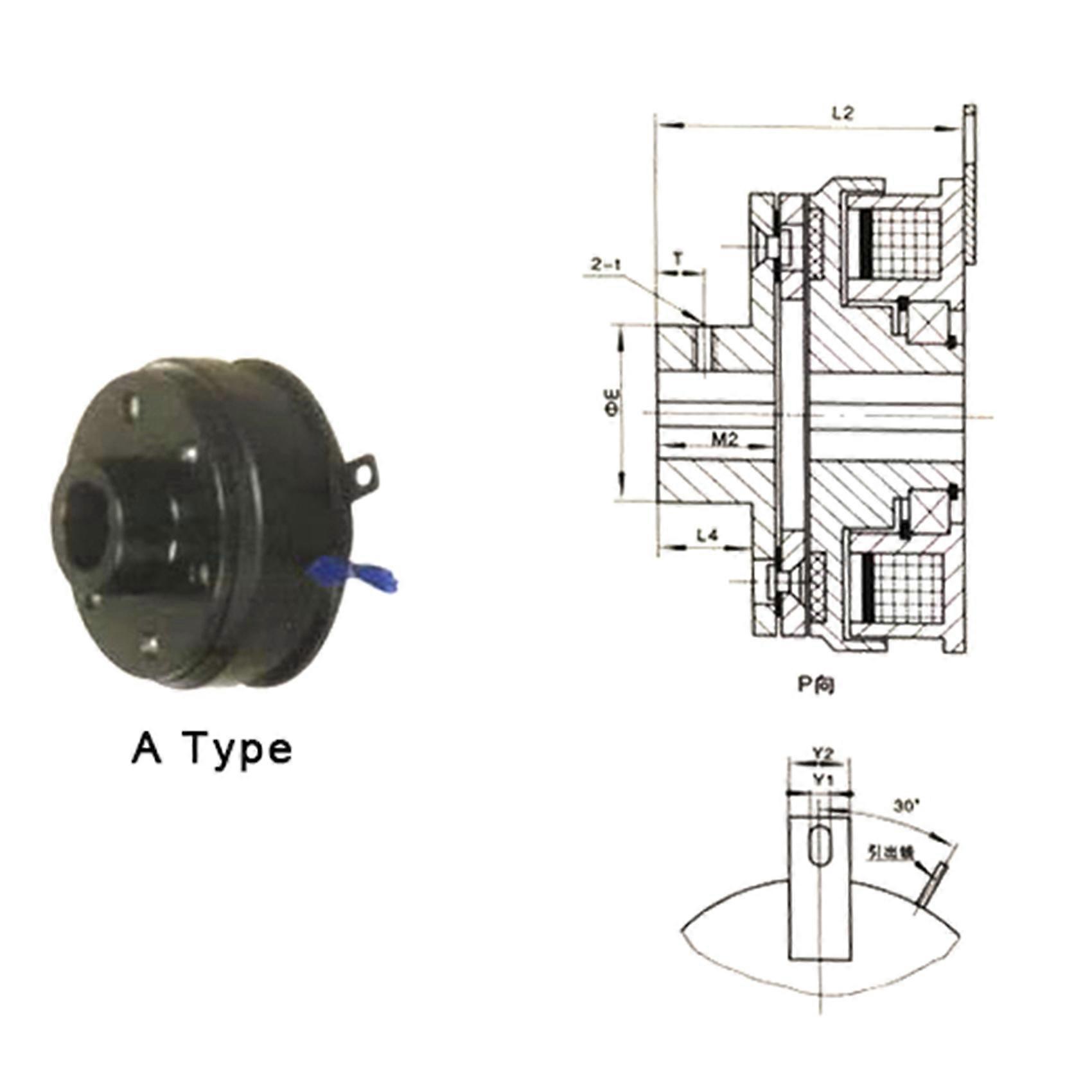 DLD6-05 Embrayage électromagnétique de type A Embrayage monodisque DC24V Roulement d’embrayage automatique de type sec EN