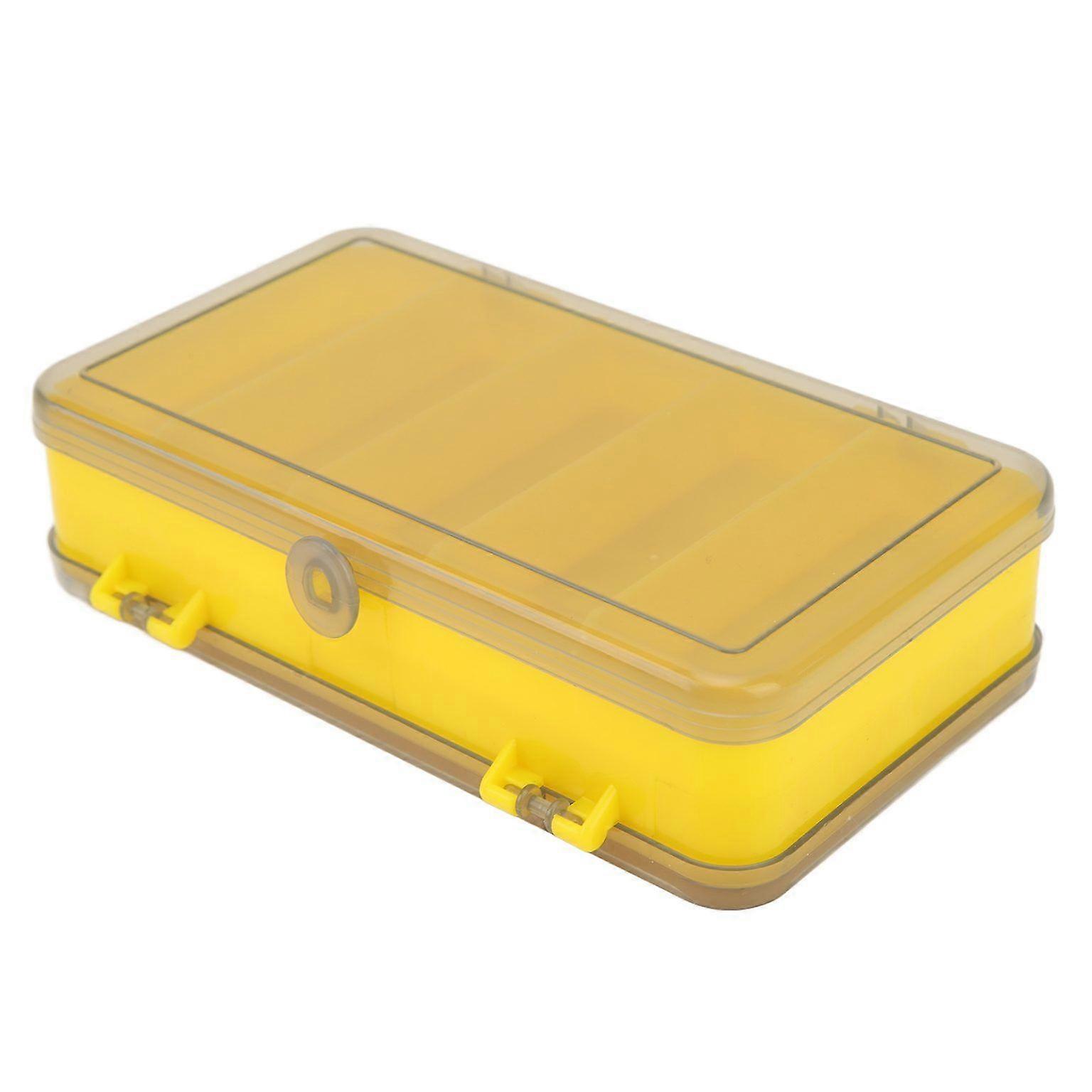 Große Angelgeräteablage mit Kunststofffächern für Köder und Köder