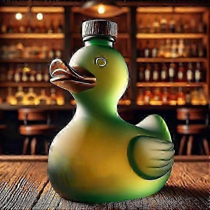 Shibingsheng Funny Whiskey Decanter, Funny Whiskey Duck Bottle, Red Wine Decanter, Unique Container for Scotch Whiskey, Whiskey Water Vessels 10*7.6cm