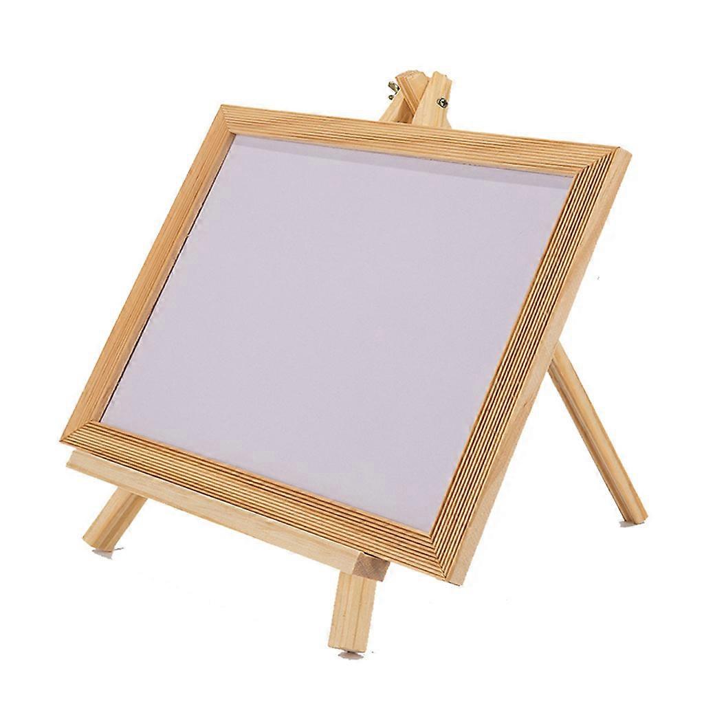 Mini Wood Display Easel with Canvas Providing Kids Fun and Pleasure of Painting Use as a Home Message Board Firm