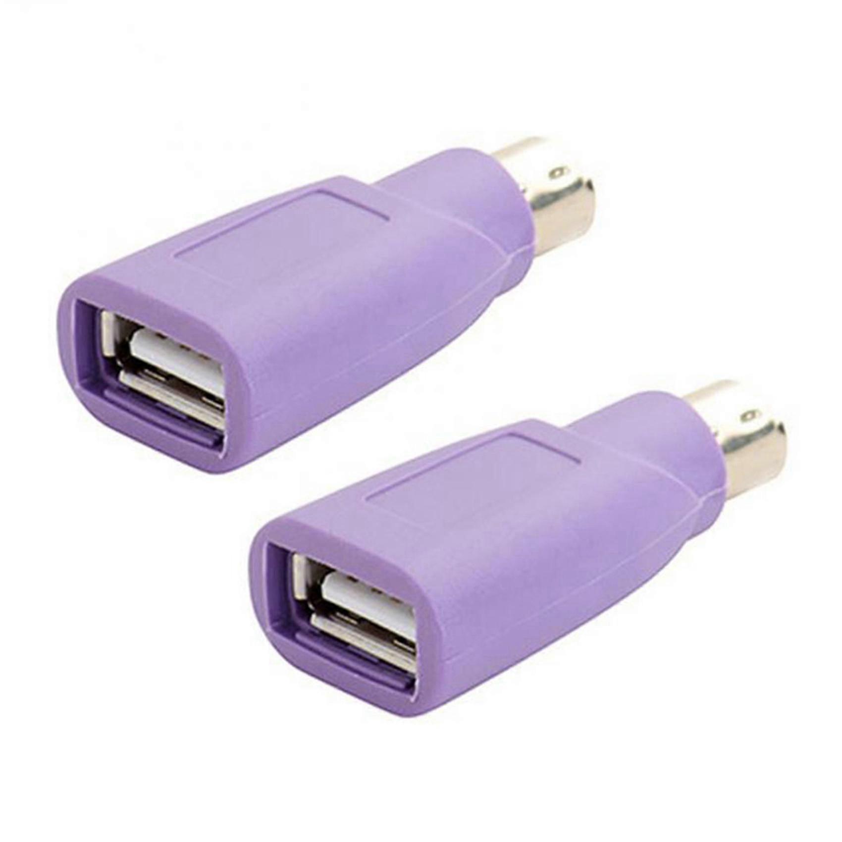2X PS2 to USB Connector, Computer Mouse and Keyboard Mini Adapter, Mouse and Keyboard Converter