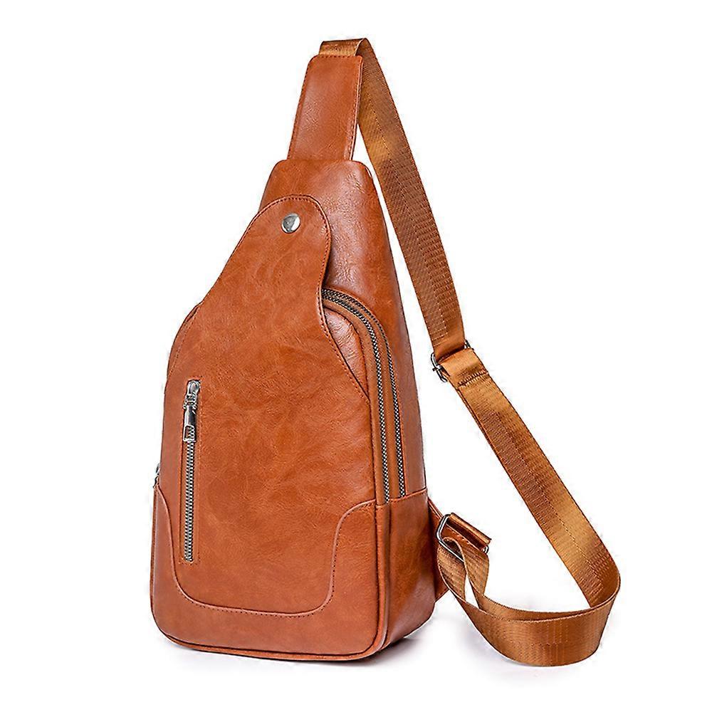 Sling Bag, Crossbody, Leather, Adjustable Shoulder Strap