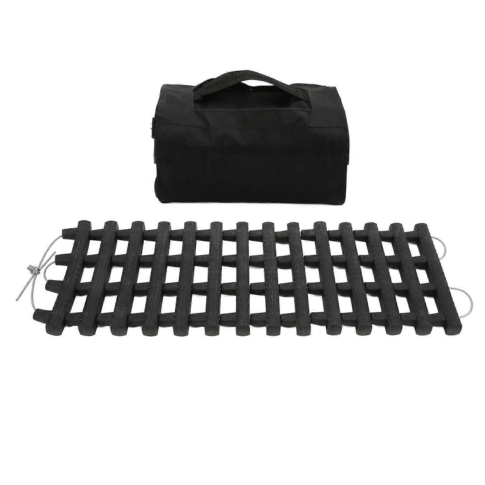 Tire Traction Mat, Tire Traction Mat Portable Anti Skid Strong Grip Tyre Recovery Track Board for Cars SUVs Minivans(80CM)