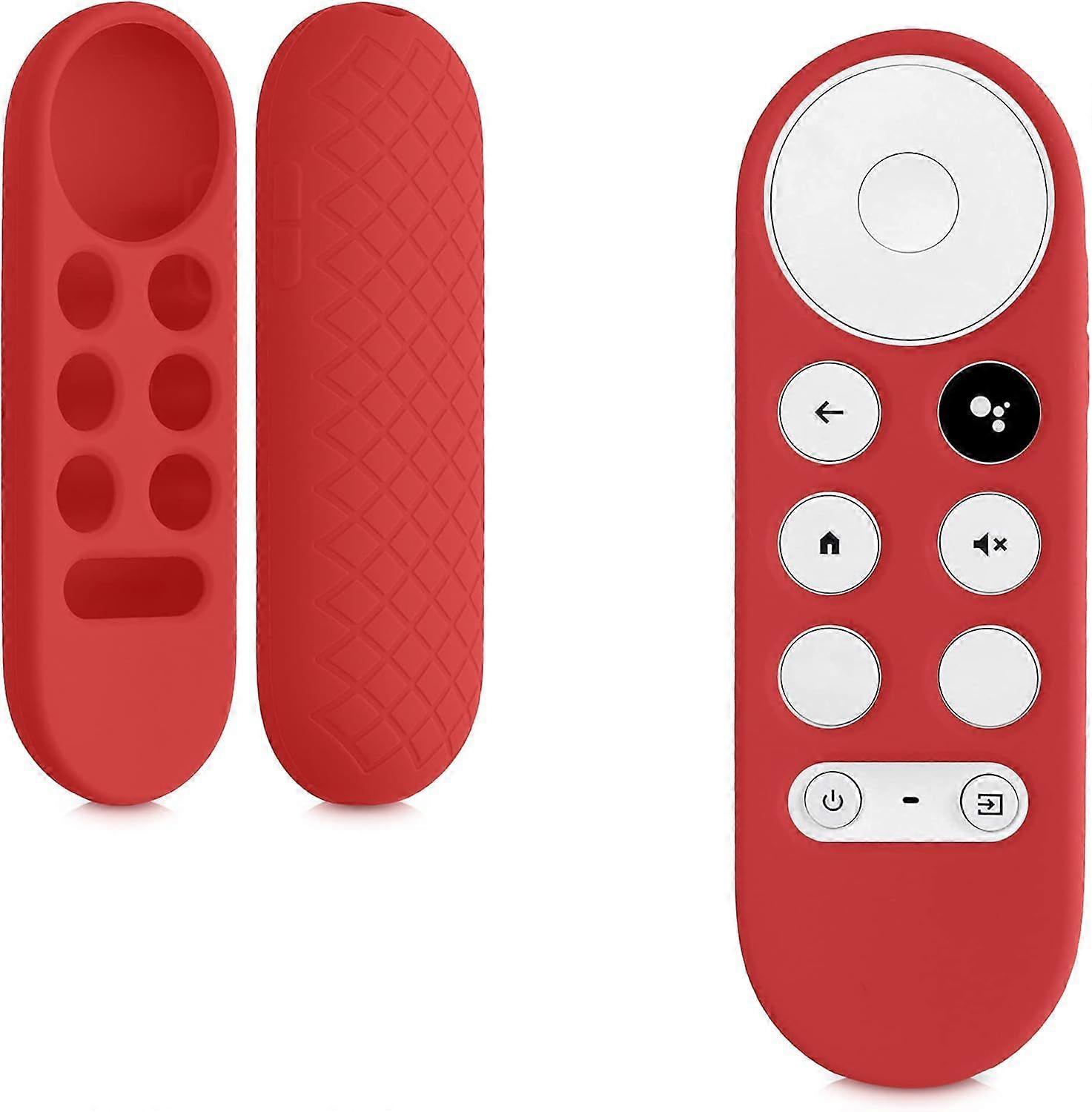 Red - Case Compatible with Google Chromecast 2020 4K / Chromecast 2023 HD Case - Silicone TV Remote Cover