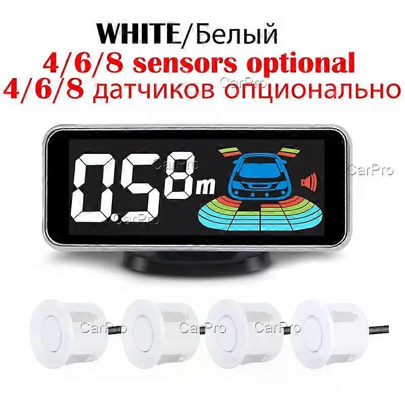 Multiple Radar Parking  Sensor Kit Backlight Parktronic LED Display System Backup Monitor Detector Assistant