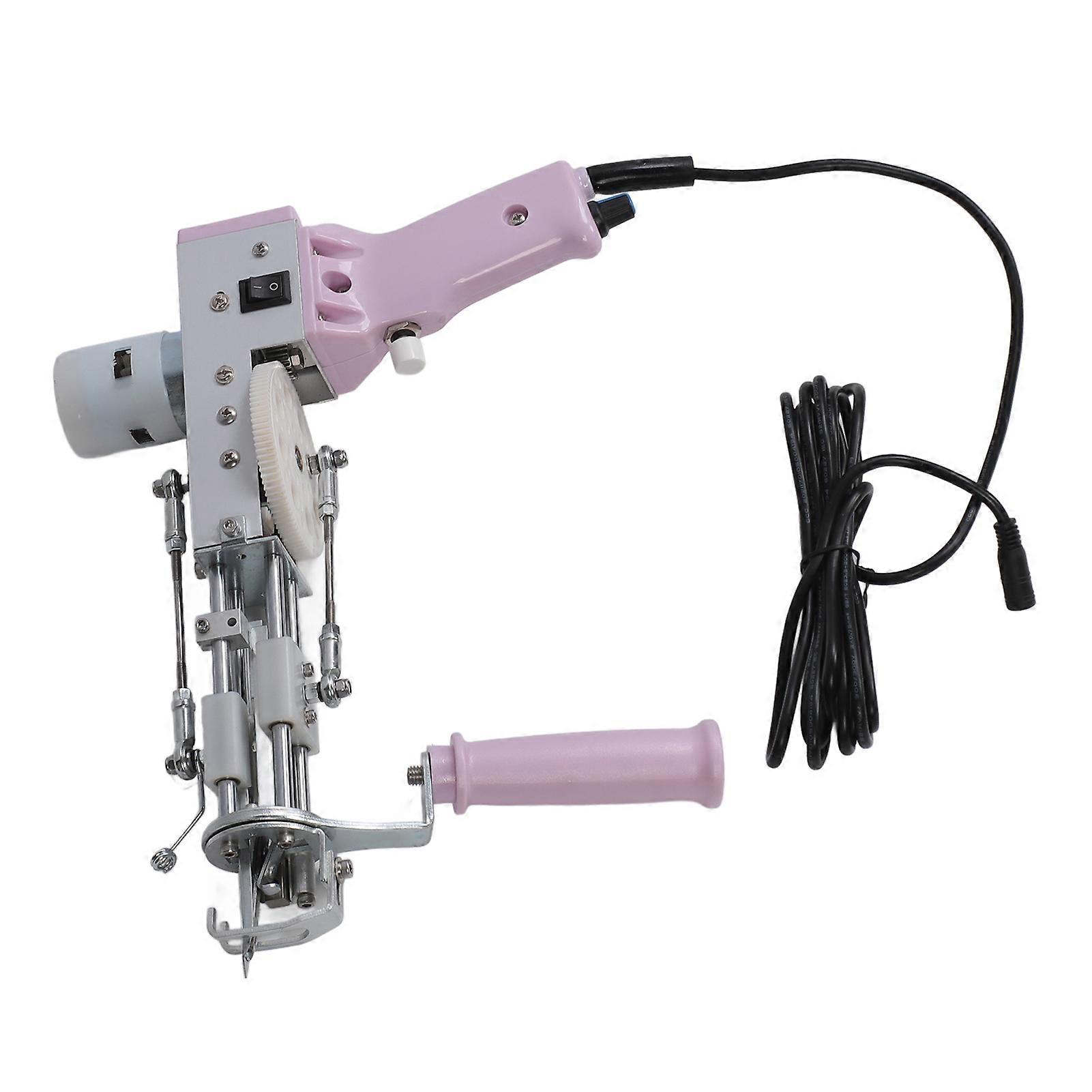 2'si 1 Arada Halı Tafting Aracı Ayarlanabilir Saplı Halı Tafting Aracı Saniyede 40 Dikiş DIY Carft 100-240V EU Fiş için Halı Dokuma Makinesi