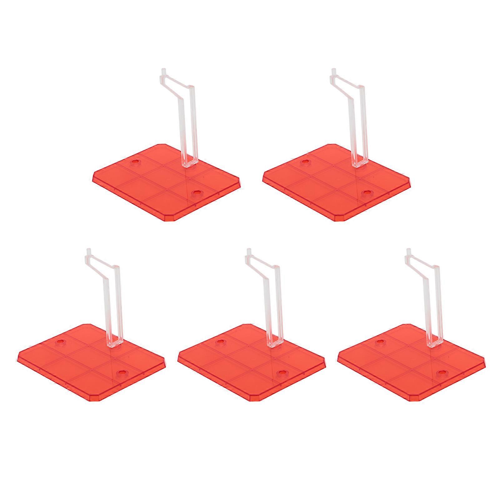 5PCS Action Figure Display Holder Base Plastic Doll Model Support Stand for 1/144 Robot Model