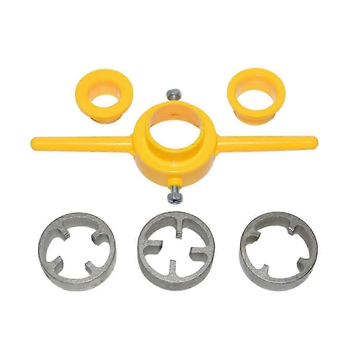 PVC Pipe Threader NPT Thread Tap Die Set Plumbing PVC Thread Tool Screw Die Set Hand Tool Pipe Threa