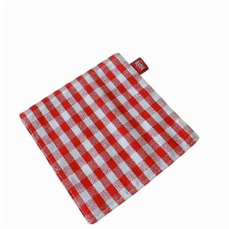 Japanese Style Lattice Double-Layer Fabric Coaster Home Kitchen Dining Tableware Mat Placenta