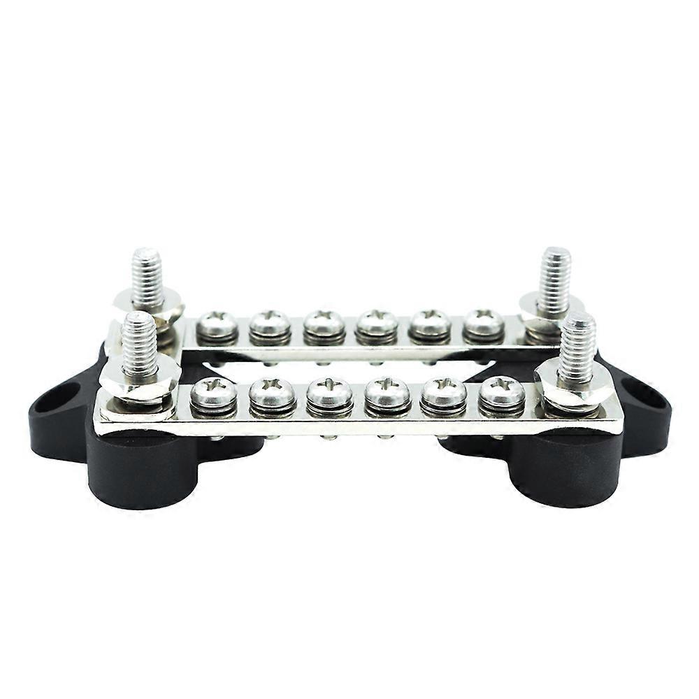 Dual Row Bus Bar Electrical Terminal Junction Box 12V 150A 4 Studs