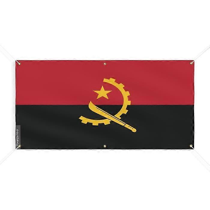 Angola Flag Banner 6 Grommets 40x80cm Polyester