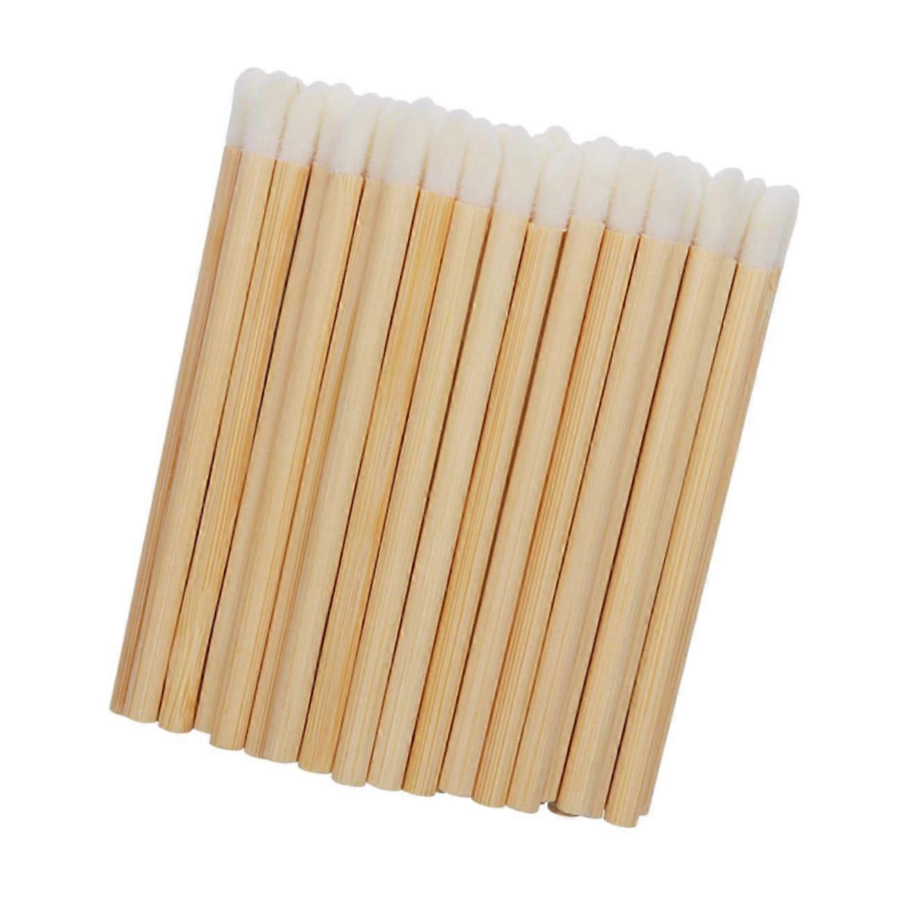 Lipstick Makeup Brush Tool 100pcs Disposable Bristles Brush for Lipstick Gloss