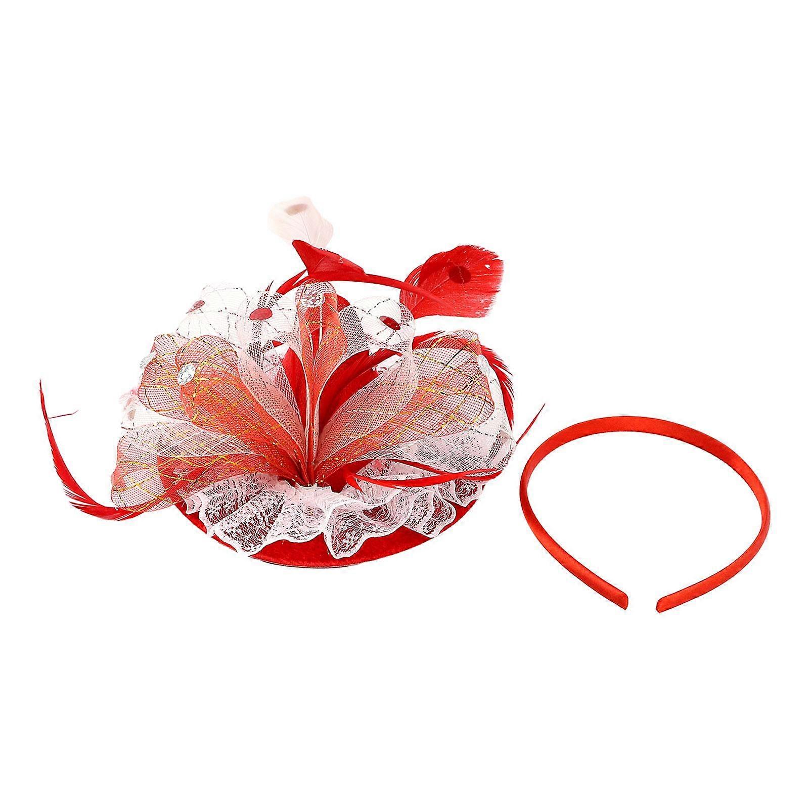 女性のための魅惑的なドレスハット1920Sパーティーの結婚式のマルディグラのためのヘアクリップ