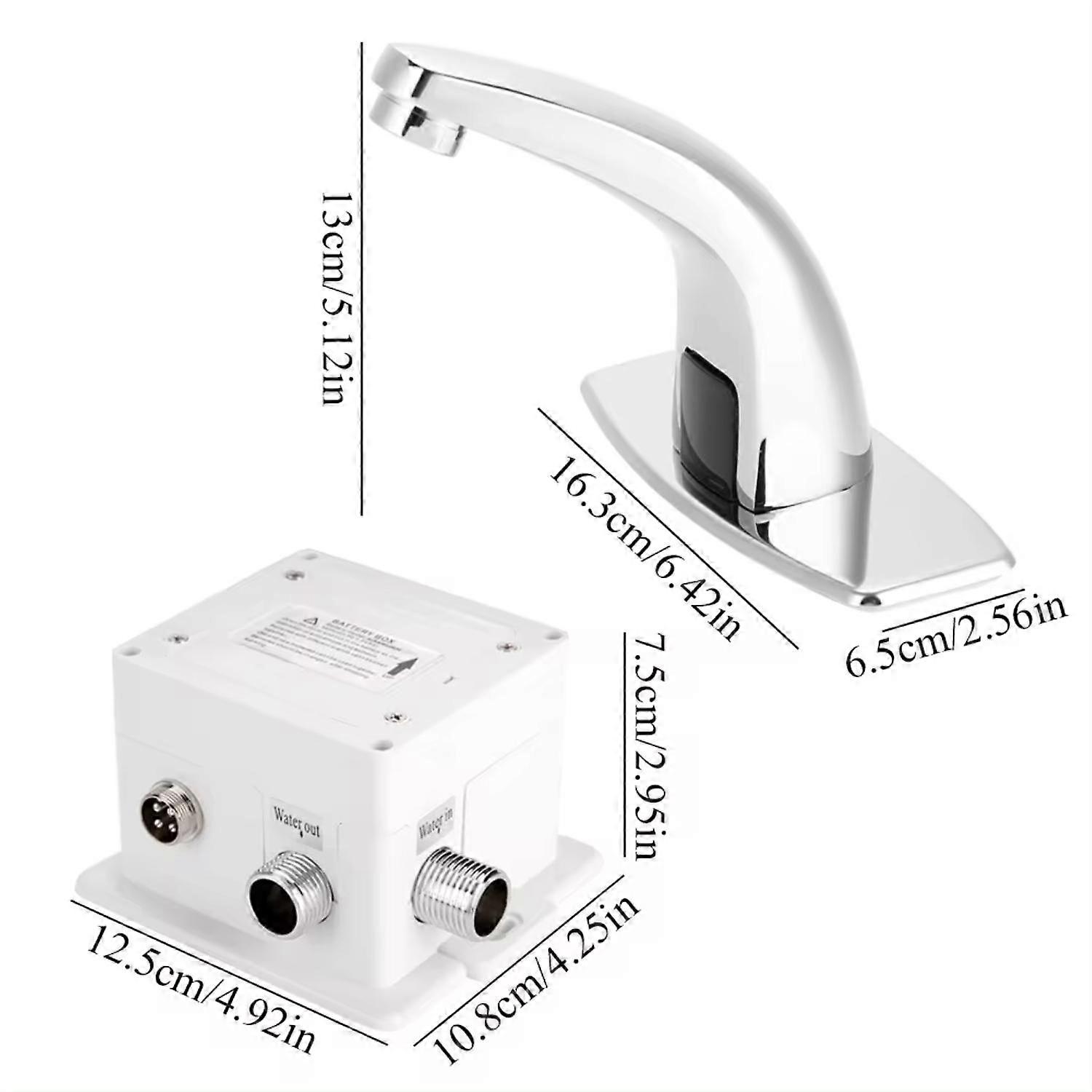 Electronic Automatic Sensor Touchless Sink Hands Free Hot & Cold Faucet Motion Activated