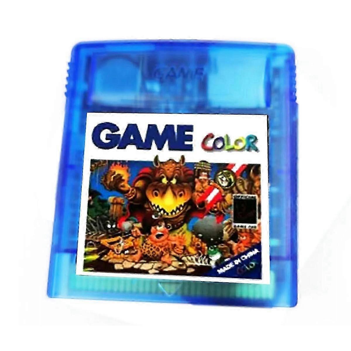 2000 IN 1 Game Cartridge compatibel met Gameboy Color GB GBC, Transparant blauw