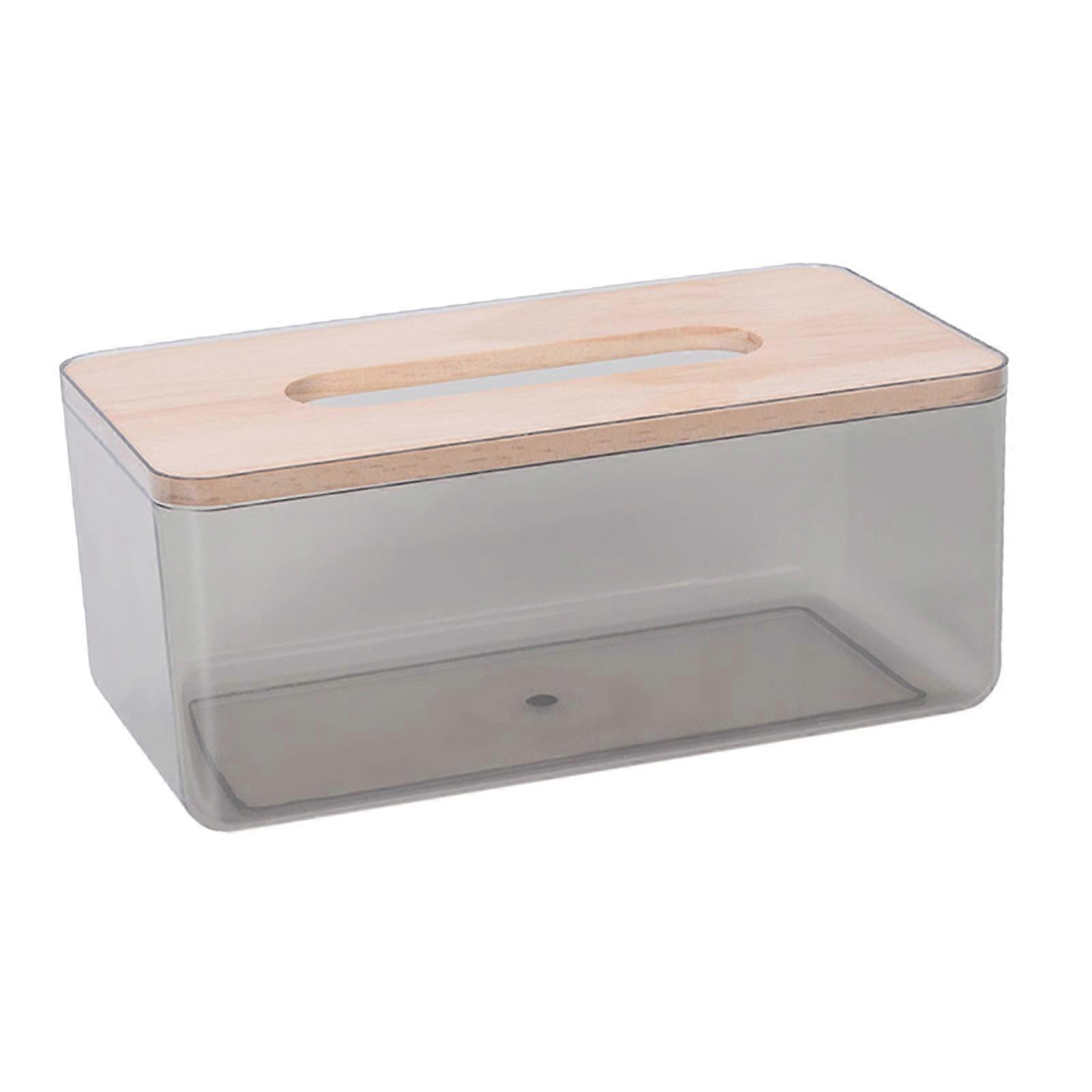 Rectangular Tissue Box Bathroom Bedroom Office Household Modern Transparent