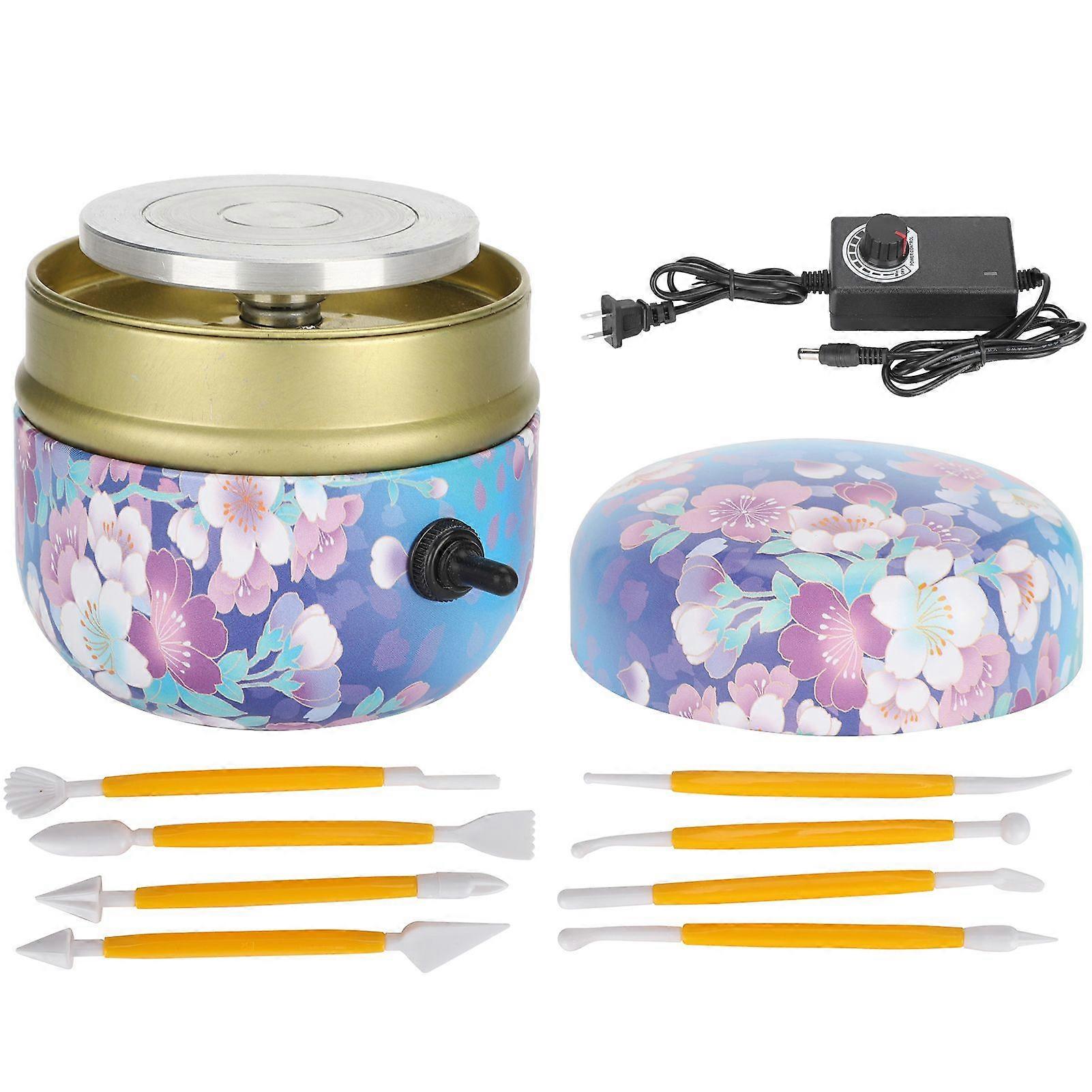 2025 أحدث نموذج آلة عجلة الفخار الصغيرة للأطفال الطين المصنوع يدويا DIY