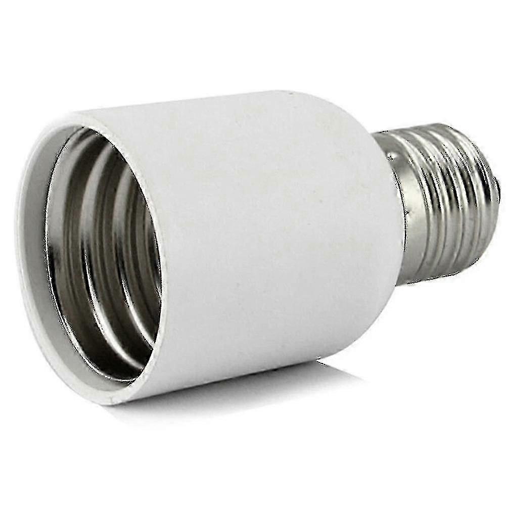 E27 to E40 Adapter White Lamp Holder Converter for Medium Light Bulbs Compatible with Various Brands