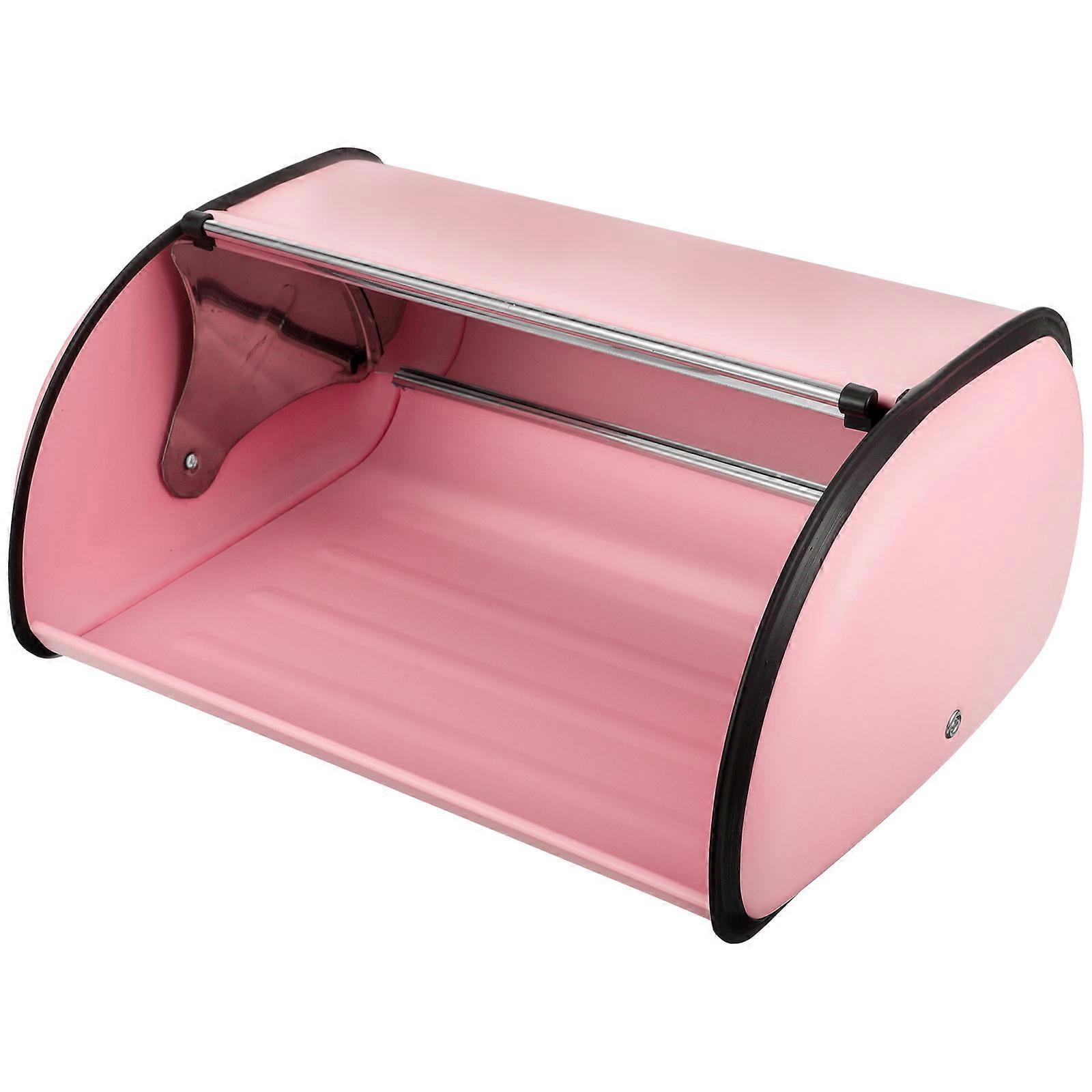 Metal Bread Box, Compact Kitchen Storage Container for Breads & Snacks, Space Saving Design for Home and Bakery Countertop Organization