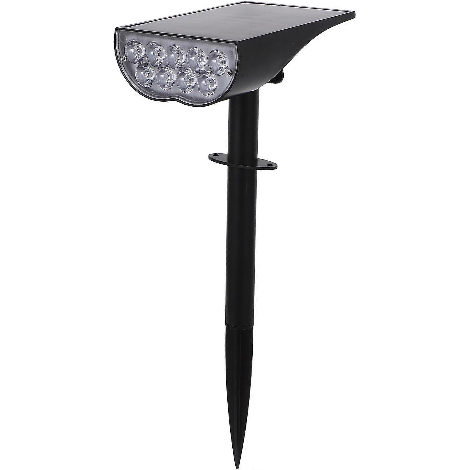 Solar Uplights For Trees Black Rectangular Solar Spot Lights Waterproof Solar Power Automatic Night Lighting 1Set