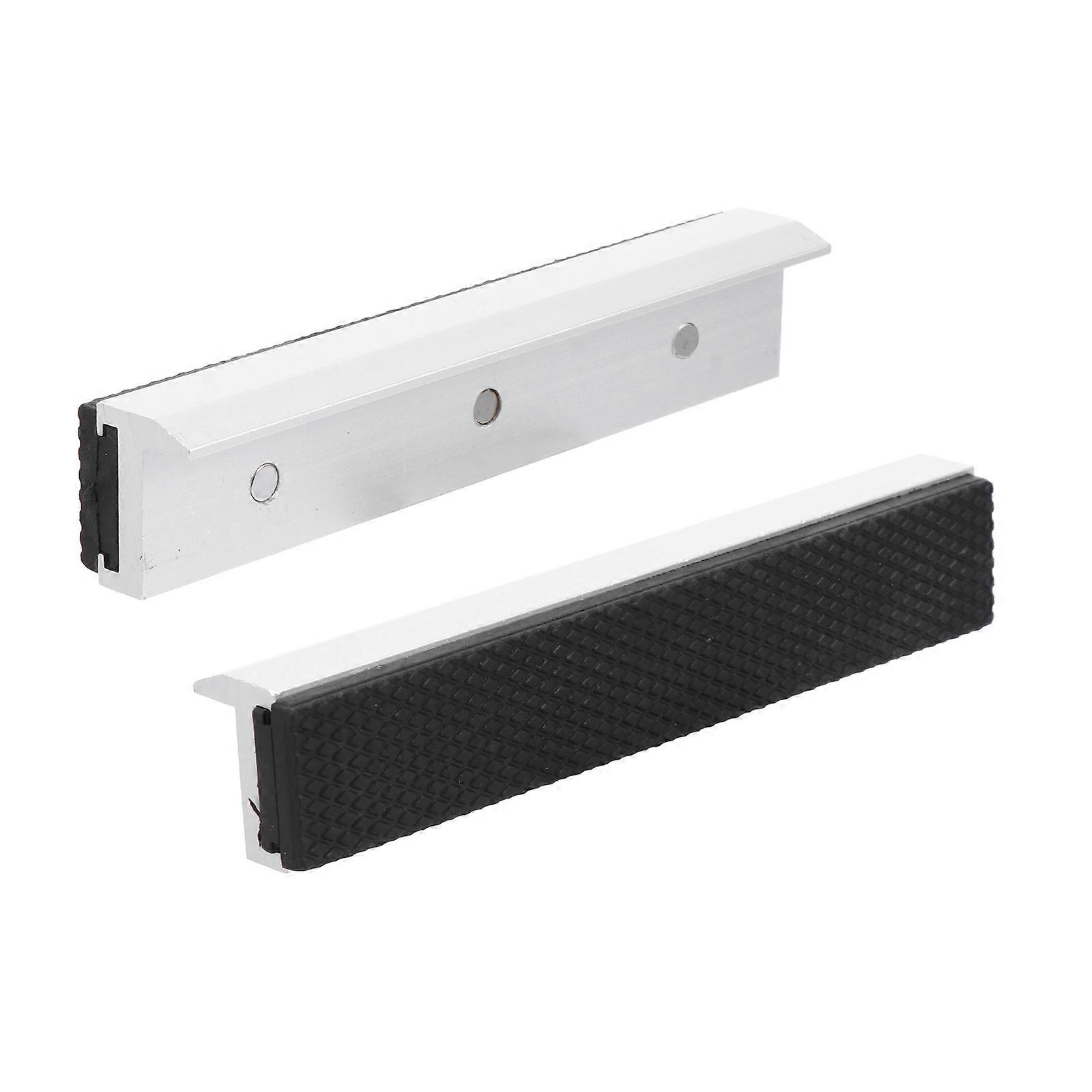 Vice Jaws Pads Universal DIY Projects Rubber Drawer Type Pull-out Design 15X2.8cm 1 Pair