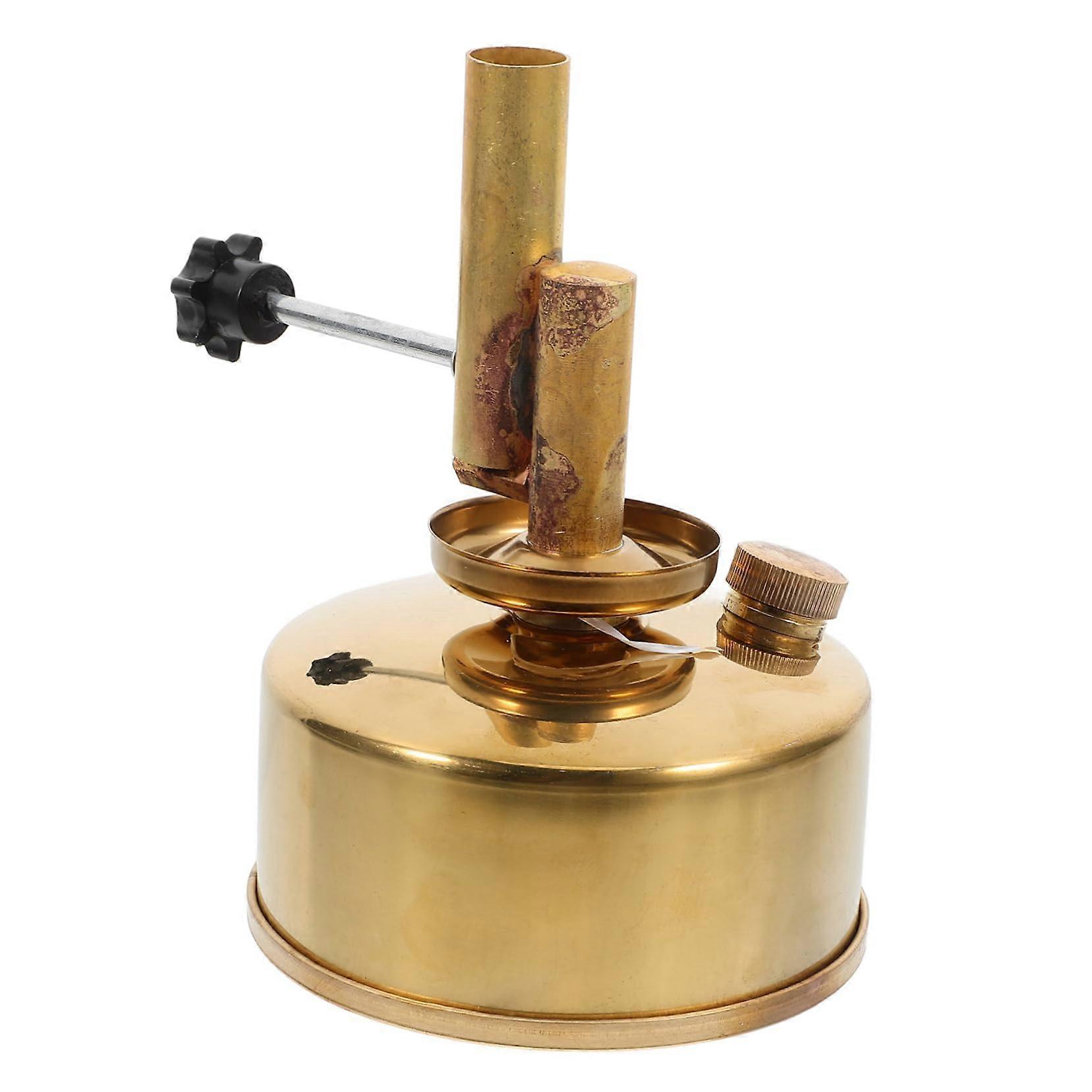 Laboratory Heating Flame Plate - Gel Fuel Lab Burner, Indoor Alcohol Heater, ABS Golden Finish, Gas Burner Tool