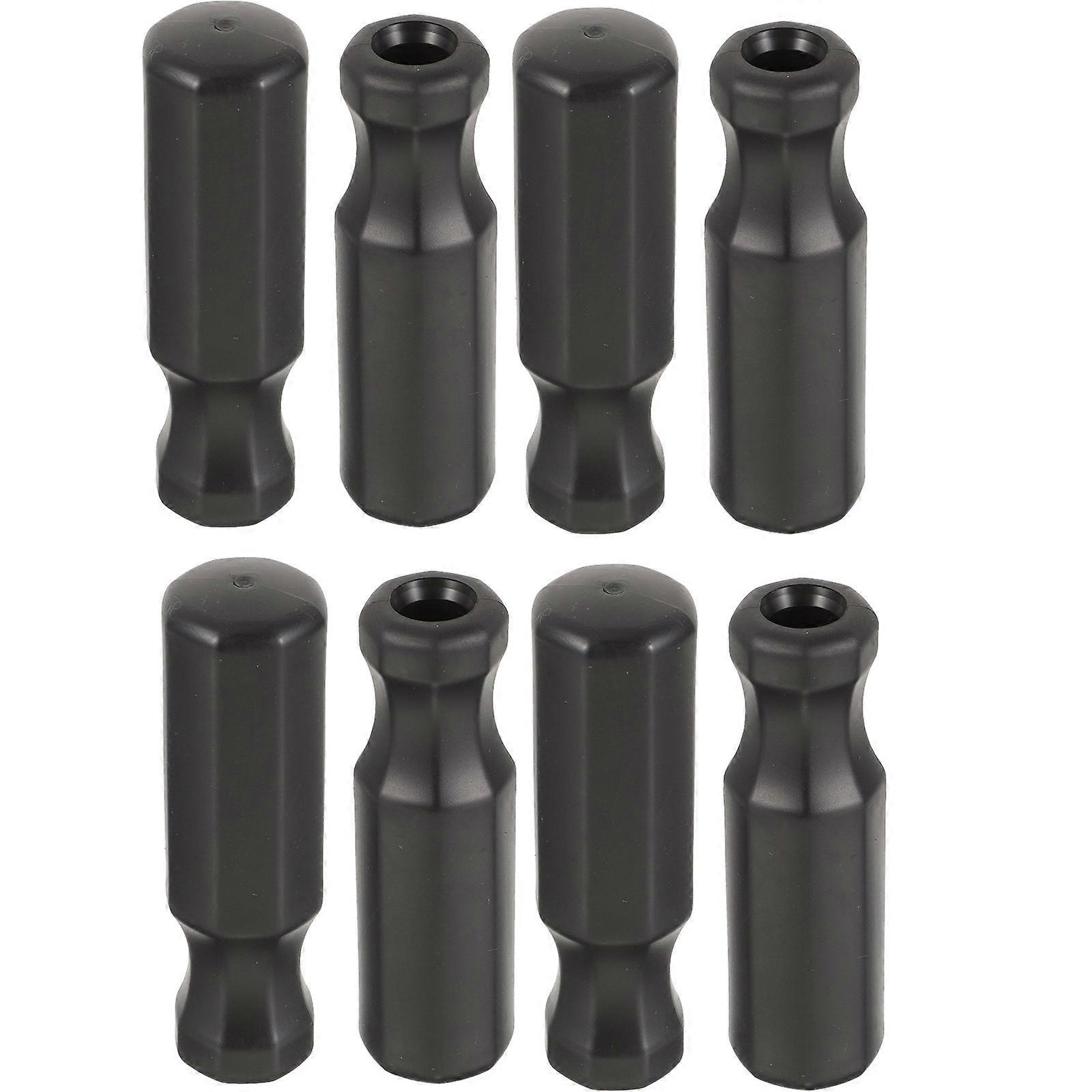 Foosball Handles Replacement Non Slip Grip Ergonomic Design Black 8Pcs