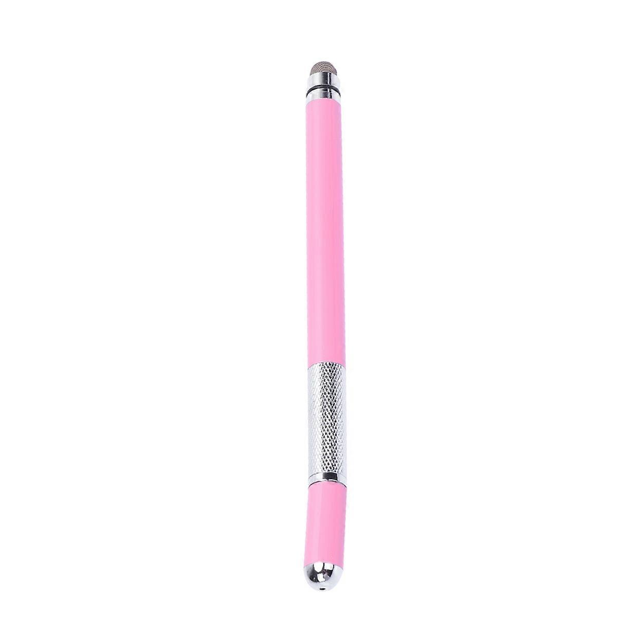 Smart Pen Universal Double End Capacitive Stylus Metal Touchscreen Interaction for Tablets Phones Laptops Pink 1Pack