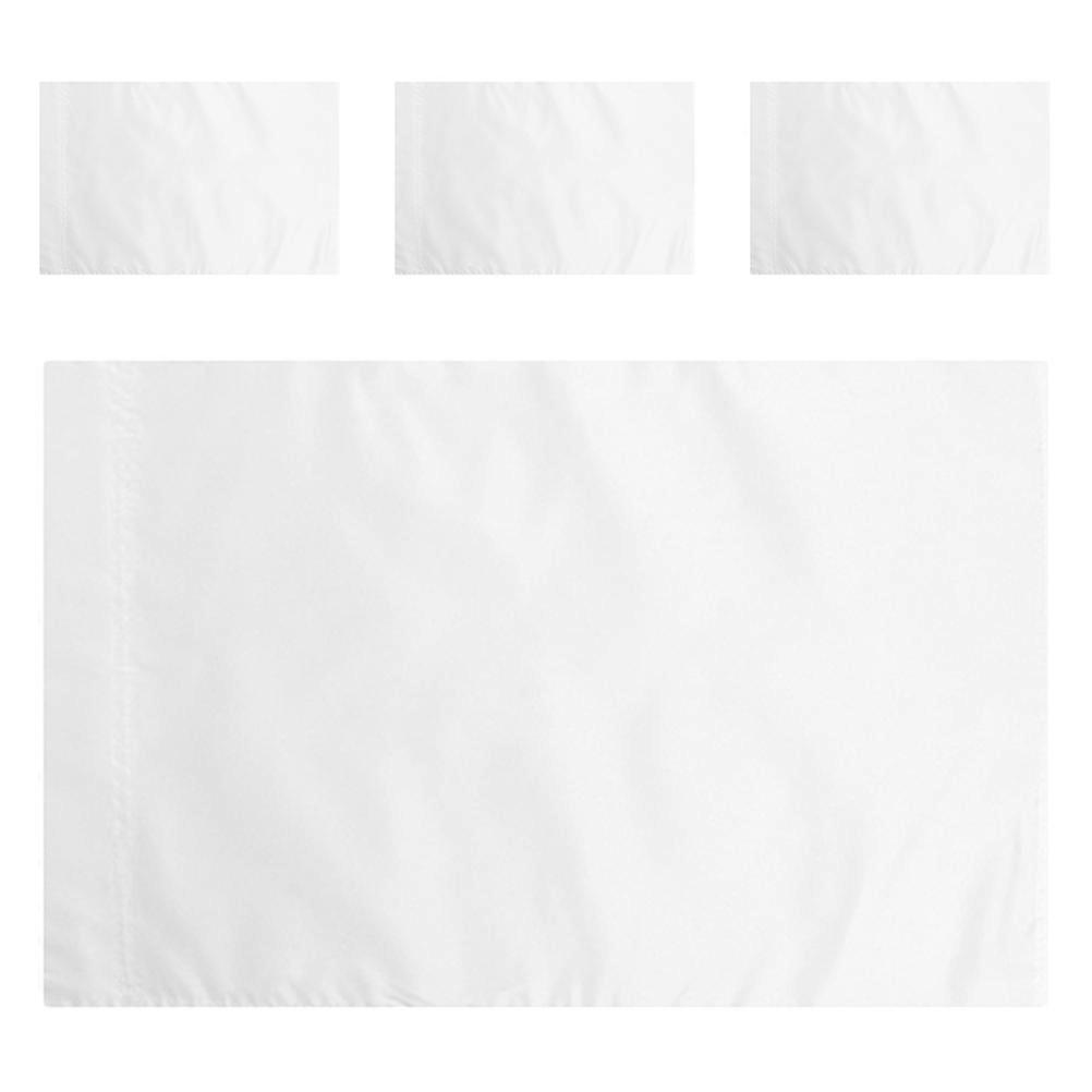 Blank Garden Flags White for DIY Decoration 4Pcs Outdoor Polyester Flags