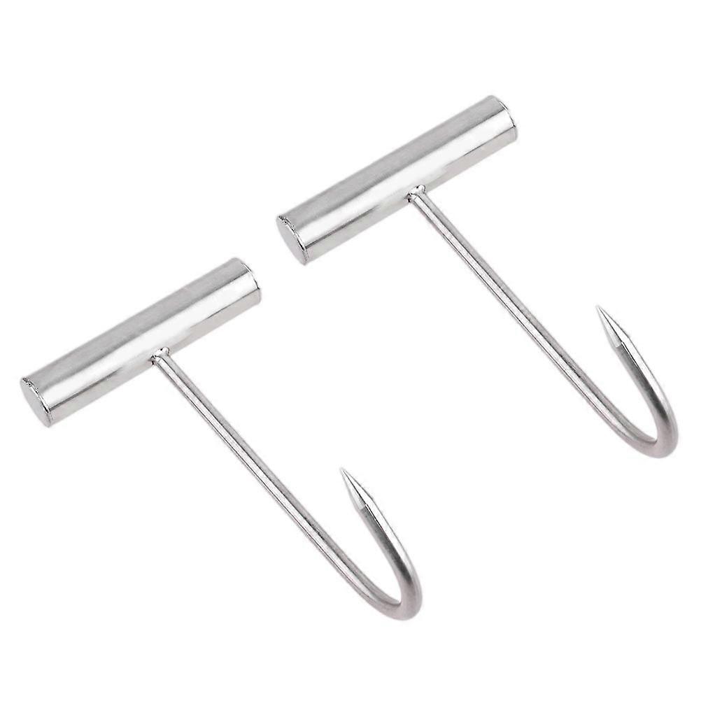 Rust Proof Meat Hooks For Butchering And Kitchens Silver 19X115X73Cm Butchering 2Pcs